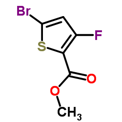methyl 5-bromo-3-fluorothiophene-2-carboxylate结构式