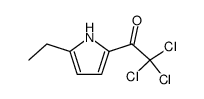 2,2,2-trichloro-1-(5-ethyl-1H-pyrrol-2-yl)ethanone结构式