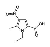 1H-Pyrrole-2-carboxylicacid,1-ethyl-5-methyl-4-nitro-(9CI) structure