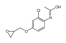 N-[2-chloro-4-(oxiran-2-ylmethoxy)phenyl]acetamide Structure