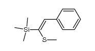 (Z)-trimethyl(1-(methylthio)-2-phenylvinyl)silane结构式