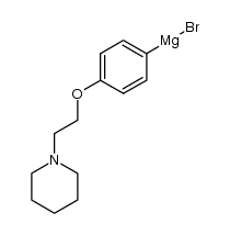 4-[2-(1-piperidinyl)ethoxy]phenylmagnesium bromide结构式