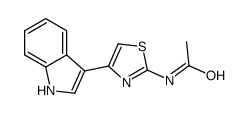 N-[4-(1H-indol-3-yl)-1,3-thiazol-2-yl]acetamide结构式