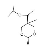 5α-(1-Isopropoxyethyl)-2β,5β-dimethyl-1,3-dioxane结构式