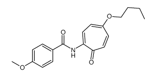 N-(4-butoxy-7-oxocyclohepta-1,3,5-trien-1-yl)-4-methoxybenzamide结构式