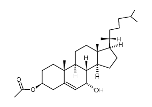 7α-hydroxycholest-5-en-3β-yl 3-acetate结构式