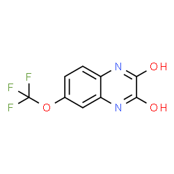 2,3-QUINOXALINEDIONE, 1,4-DIHYDRO-6-(TRIFLUOROMETHOXY)-结构式