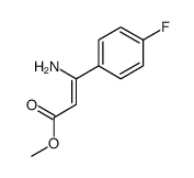 methyl 3-amino-3-(4-fluorophenyl)prop-2-enoate结构式