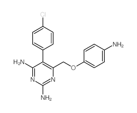 2,4-Pyrimidinediamine,6-[(4-aminophenoxy)methyl]-5-(4-chlorophenyl)- structure