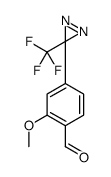 2-Methoxy-4-[3-(trifluoromethyl)-3H-diazirin-3-yl]benzaldehyde Structure