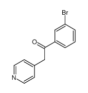 1-(3-bromophenyl)-2-pyridin-4-yl-ethanone结构式