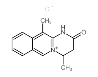 4,11-dimethyl-3,4-dihydro-1H-pyrimido[1,2-b]isoquinolin-5-ium-2-one,chloride Structure