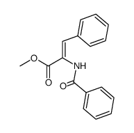 methyl (Z)-2-benzoylamino-3-phenyl-2-propenoate Structure