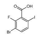 3-溴-2-氟-6-碘苯甲酸结构式