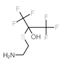 2-(2-aminoethylsulfanyl)-1,1,1,3,3,3-hexafluoro-propan-2-ol Structure