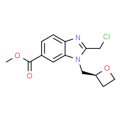 Methyl (S)-2-(Chloromethyl)-1-(2-oxetanylmethyl)-1H-benzo[d]imidazole-6-carboxylate picture