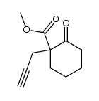 methyl 2-oxo-1-(2-propynyl)-1-cyclohexanecarboxylate Structure