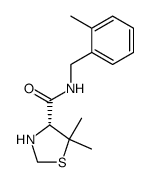 (R)-N-(2-methylbenzyl)-5,5-dimethyl-1,3-thiazolidine-4-carboxamide Structure