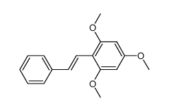 1,3,5-Trimethoxy-2-(trans-2-phenylethenyl)benzene结构式
