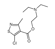 2-(diethylamino)ethyl 5-chloro-3-methyl-1,2-thiazole-4-carboxylate结构式