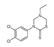 3-(3,4-dichlorophenyl)-5-ethyl-1,3,5-thiadiazinane-2-thione Structure