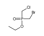 1-[bromomethyl(chloromethyl)phosphoryl]oxyethane结构式