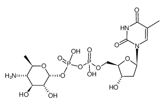 dTDP-4,6-dideoxy-4-amino-D-glucose结构式
