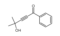 1-phenyl-4-hydroxy-4-methylpent-2-yn-1-one Structure