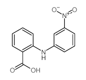 Benzoic acid,2-[(3-nitrophenyl)amino]-结构式