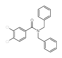 Benzamide,3,4-dichloro-N,N-bis(phenylmethyl)-结构式