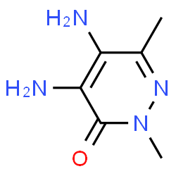 3(2H)-Pyridazinone,4,5-diamino-2,6-dimethyl- structure