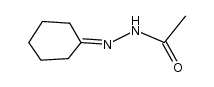 1-acetyl-2-(1-cyclohexylidene)hydrazine结构式