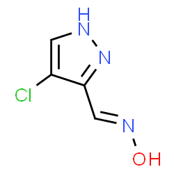1H-Pyrazole-3-carboxaldehyde,4-chloro-,oxime(9CI)结构式
