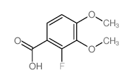 Benzoic acid,2-fluoro-3,4-dimethoxy- Structure