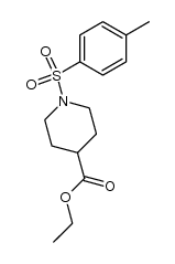 ETHYL 1-[(4-METHYLPHENYL)SULFONYL]-4-PIPERIDINECARBOXYLATE结构式