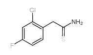 2-(2-chloro-4-fluorophenyl)ethanethioamide Structure