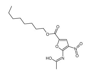 octyl 5-acetamido-4-nitrofuran-2-carboxylate Structure