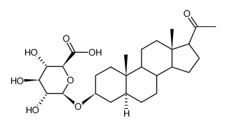 (3β)-Allopregnanolone 3-β-D-Glucuronide结构式