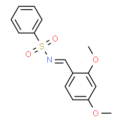 N-(2,4-DIMETHOXY-BENZYLIDENE)BENZENESULFONAMIDE Structure