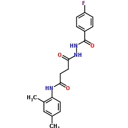 N-(2,4-Dimethylphenyl)-4-[2-(4-fluorobenzoyl)hydrazino]-4-oxobutanamide Structure