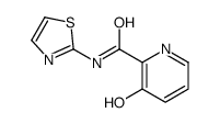 3-hydroxy-N-(1,3-thiazol-2-yl)pyridine-2-carboxamide结构式