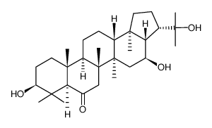 (21β)-3β,16β,22-Trihydroxy-A'-neogammaceran-6-one structure