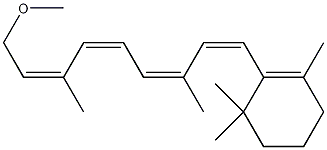 (all-E)-2-(9-methoxy-3,7-dimethyl-1,3,5,7-nonatetraenyl)-1,3,3-trimethylcyclohexene Structure