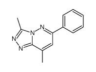 3,8-dimethyl-6-phenyl-[1,2,4]triazolo[4,3-b]pyridazine结构式
