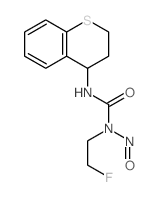 3-(3,4-dihydro-2H-thiochromen-4-yl)-1-(2-fluoroethyl)-1-nitrosourea结构式