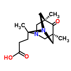 3-[(2r,5r,7s)-2,5,7-Trimethyl-6-oxo-1,3-diazatricyclo[3.3.1.13,7]dec-2-yl]propanoic acid Structure