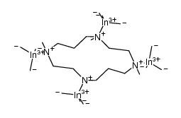 tetrakis(trimethylindium) 1,4,8,11-tetramethyl-1,4,8,11-tetraazacyclotetradecane adduct结构式