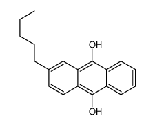 2-Pentyl-9,10-anthracenediol structure
