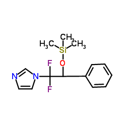 1-(1,1-DIFLUORO-2-PHENYL-2-TRIMETHYLSILOXY-ETHYL)-IMIDAZOLE结构式