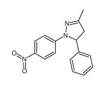3-methyl-1-(4-nitrophenyl)-5-phenyl-4,5-dihydro-1H-pyrazole结构式